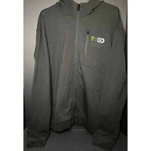 Monster Energy UFC 30th Year Anniversary Full Zip Hoodie Mens XL Performance Y2K
